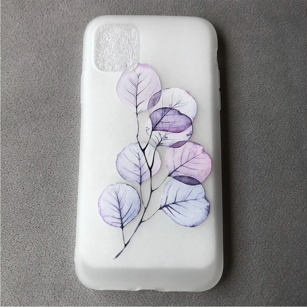 iPhone 11 ~ Frosted Silicone Floral Phone Case ~ Brand New!